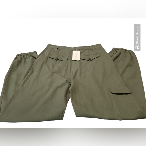 NWT Pants EVERYBODY & EVERYONE Ankle Derp Trouser , Color Olive,Size 12 - Picture 6 of 16